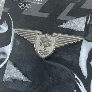 New 2002 Salt Lake Winter Olympics Aminco Pin Y2K NOS Silver Wings